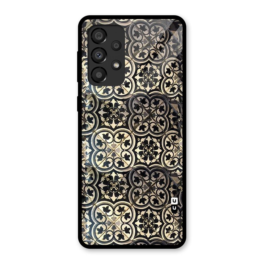 Floral Tile Glass Back Case for Galaxy A33 5G