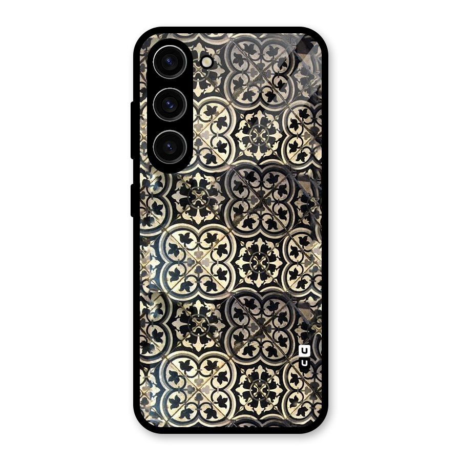 Floral Tile Glass Back Case for Galaxy S23