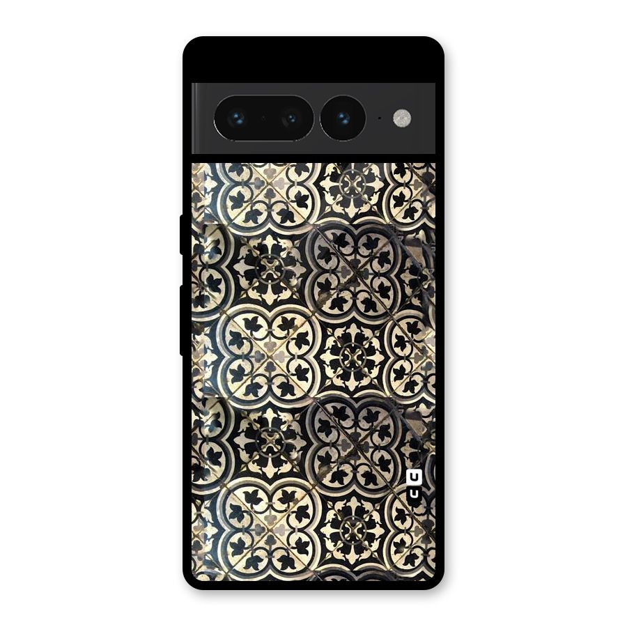 Floral Tile Glass Back Case for Google Pixel 7 Pro