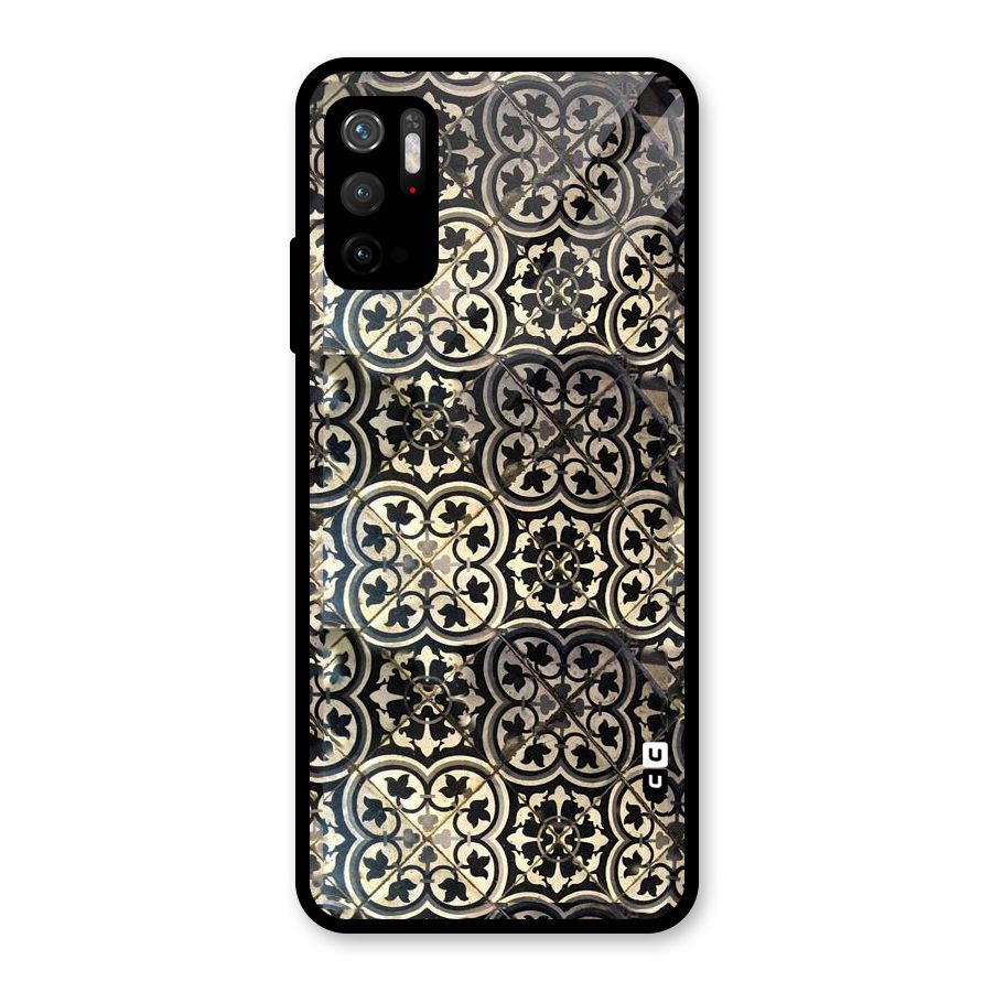 Floral Tile Glass Back Case for Poco M3 Pro 5G