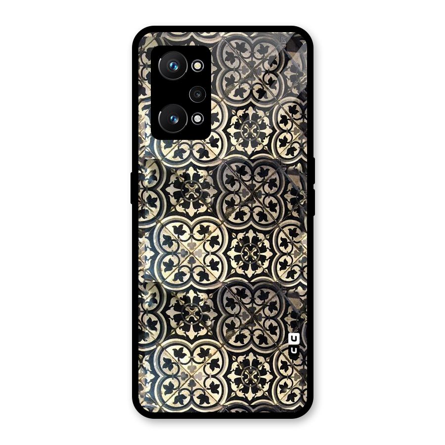 Floral Tile Glass Back Case for Realme GT Neo 3T