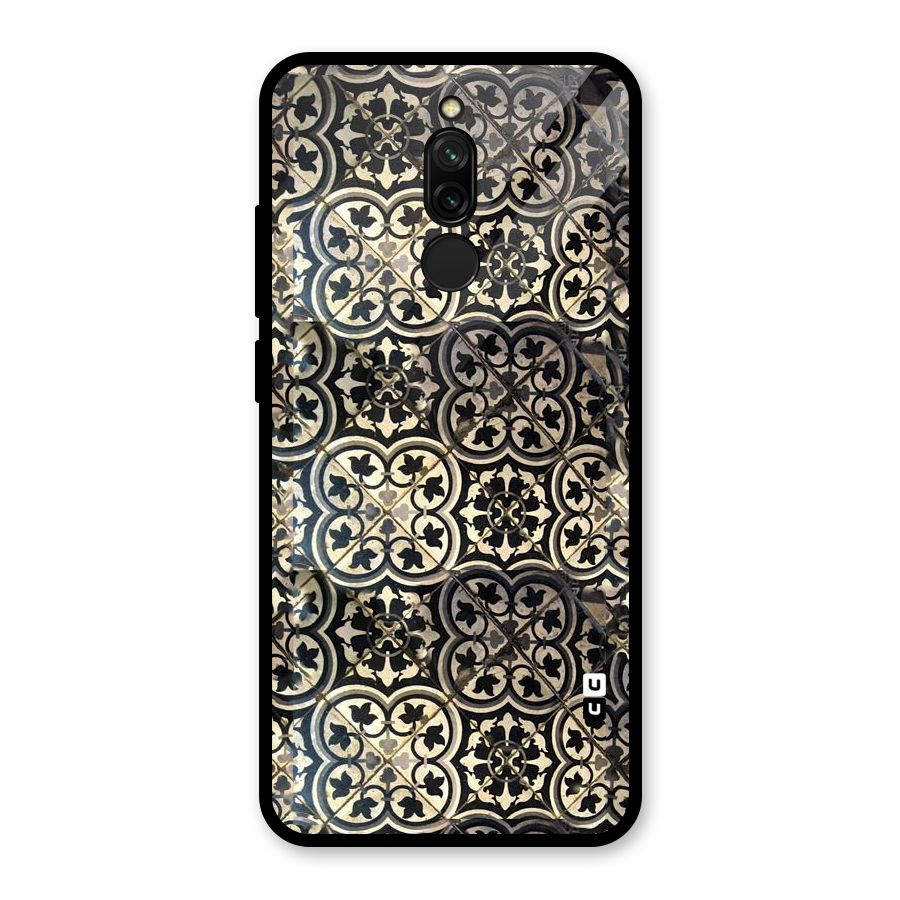 Floral Tile Glass Back Case for Redmi 8