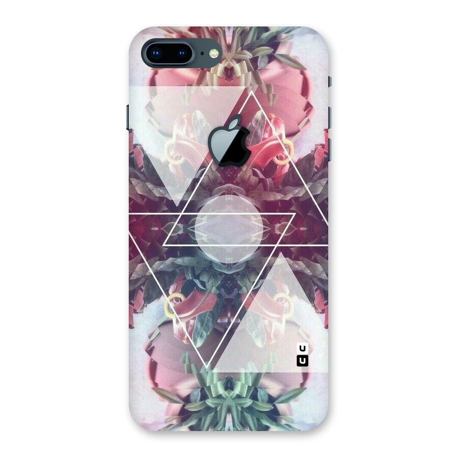 Floral Triangle Back Case for iPhone 7 Plus Apple Cut