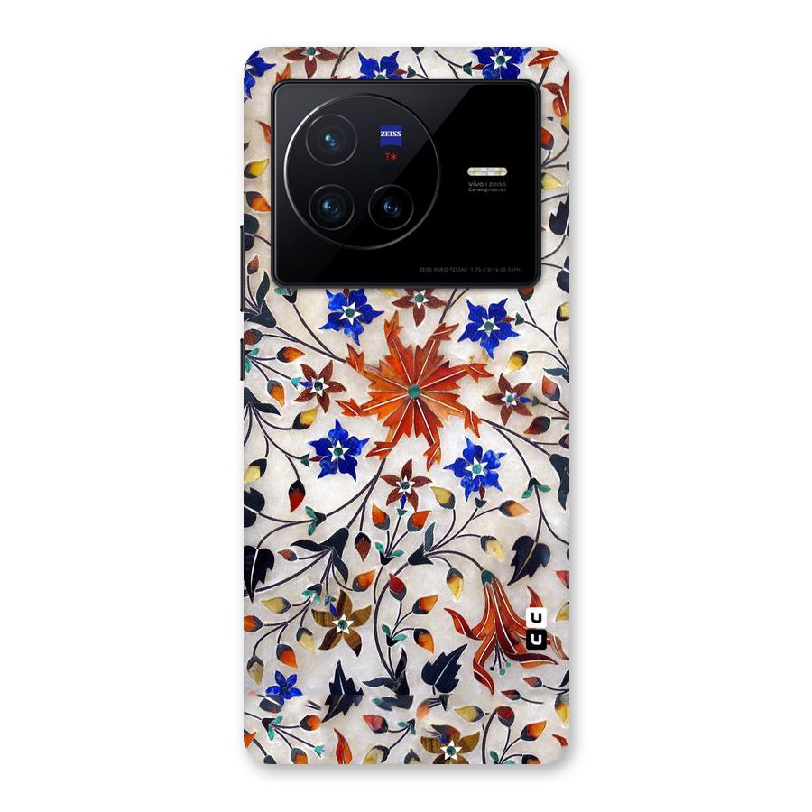 Floral Vintage Bloom Back Case for Vivo X80