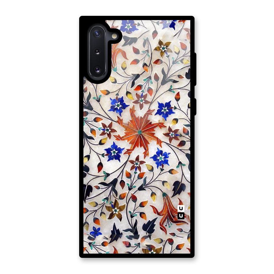 Floral Vintage Bloom Glass Back Case for Galaxy Note 10