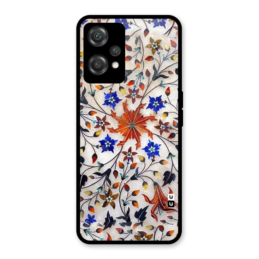Floral Vintage Bloom Glass Back Case for OnePlus Nord CE 2 Lite 5G