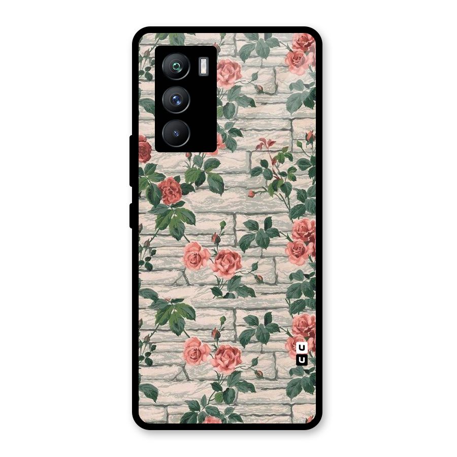 Floral Wall Design Glass Back Case for Vivo iQOO 9 SE