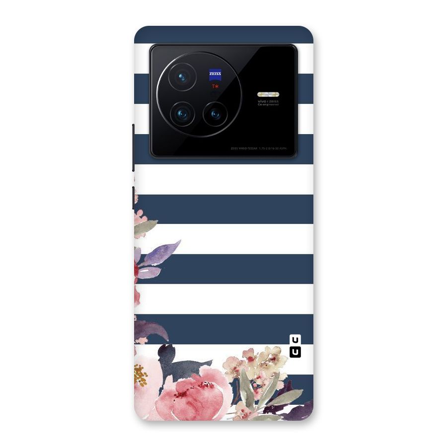 Floral Water Art Back Case for Vivo X80