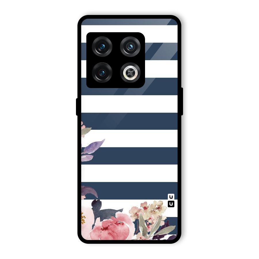 Floral Water Art Glass Back Case for OnePlus 10 Pro 5G