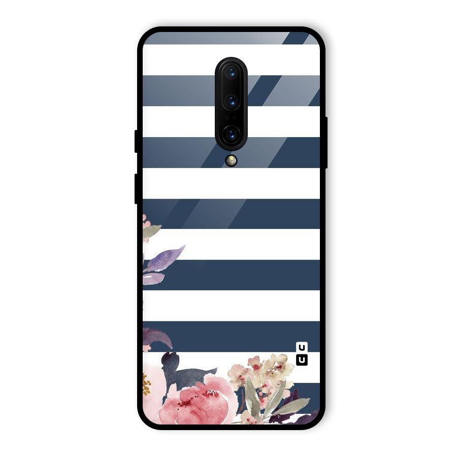 Floral Water Art Glass Back Case for OnePlus 7 Pro