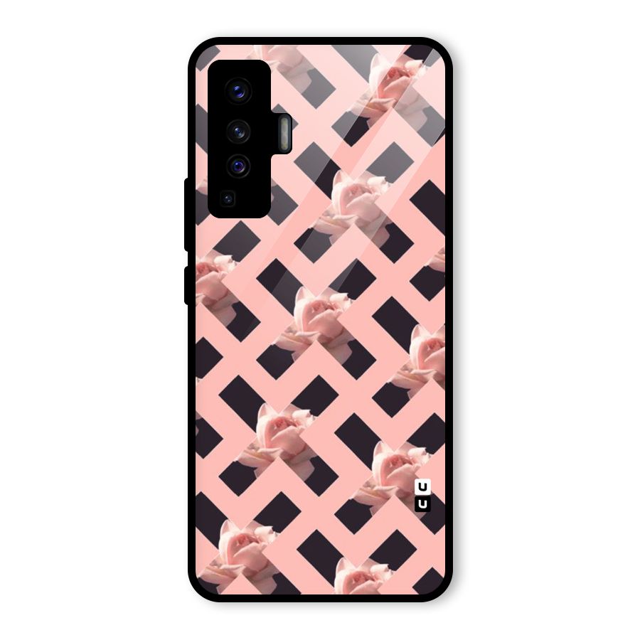 Floral X Design Glass Back Case for Vivo X50