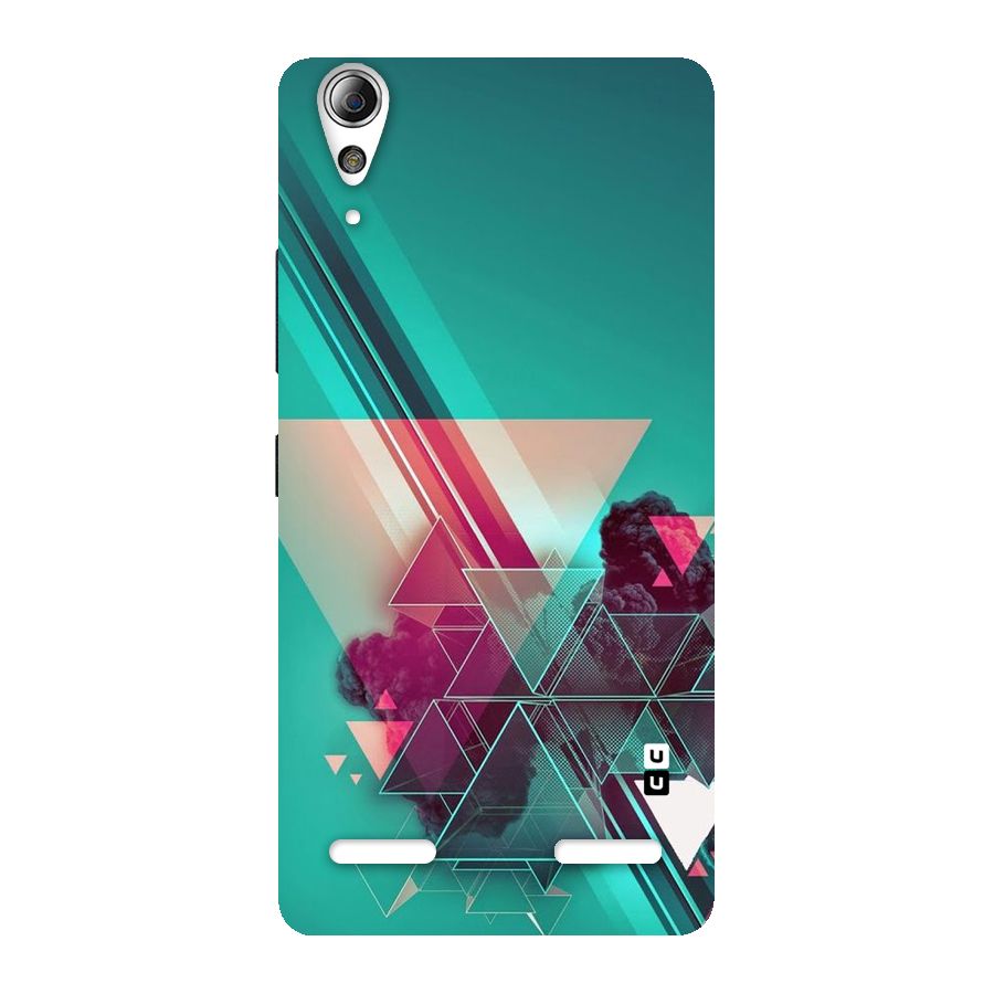 Floroscent Abstract Back Case for Lenovo A6000 Plus