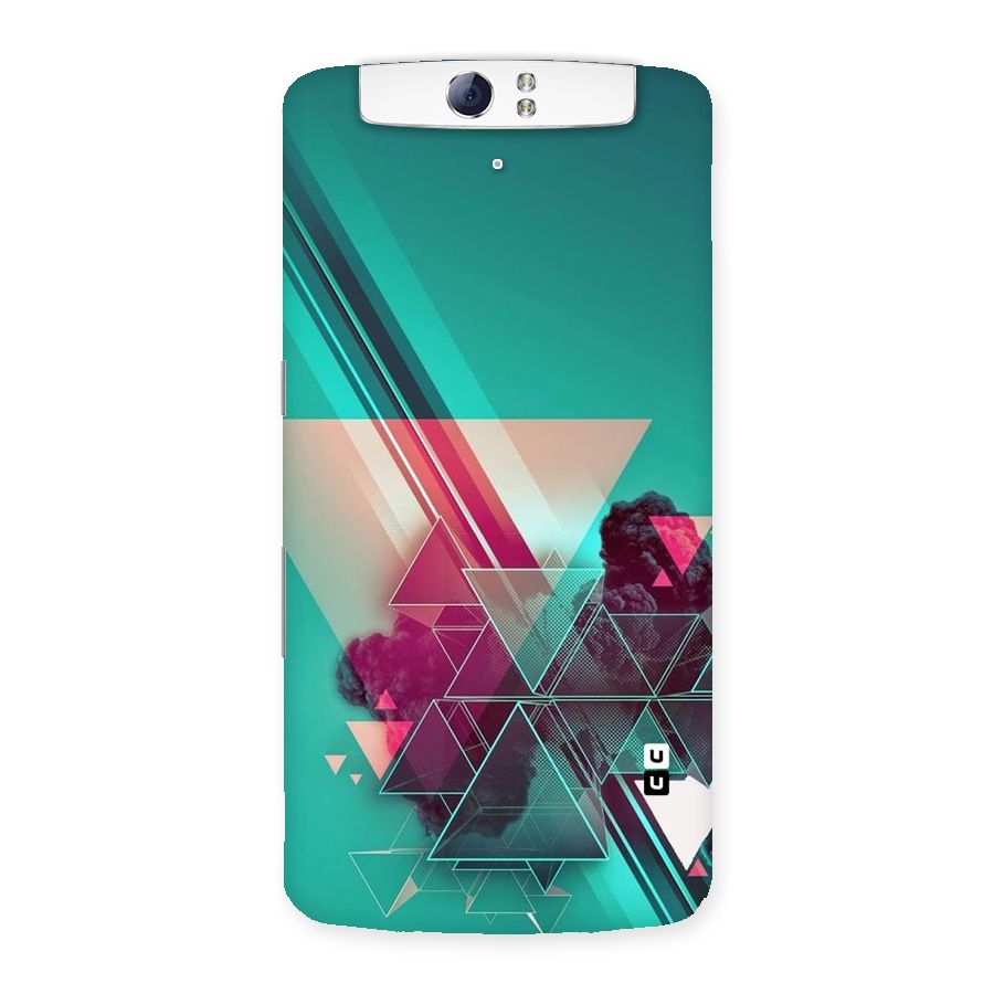 Floroscent Abstract Back Case for Oppo N1