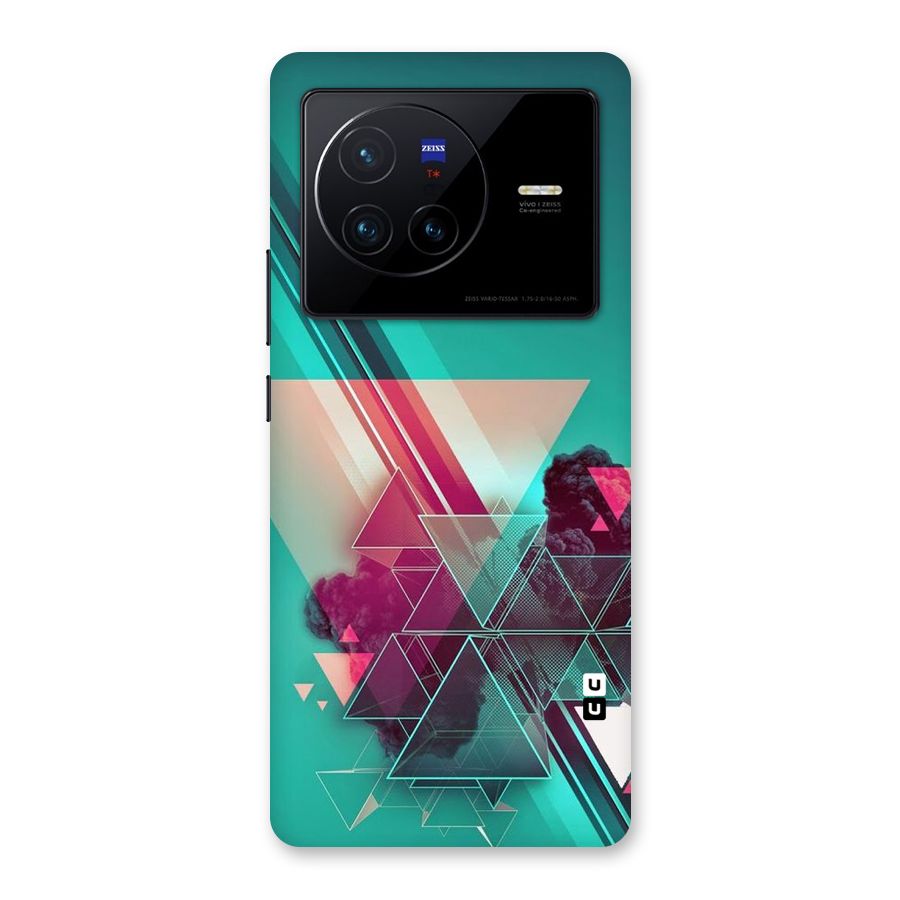 Floroscent Abstract Back Case for Vivo X80