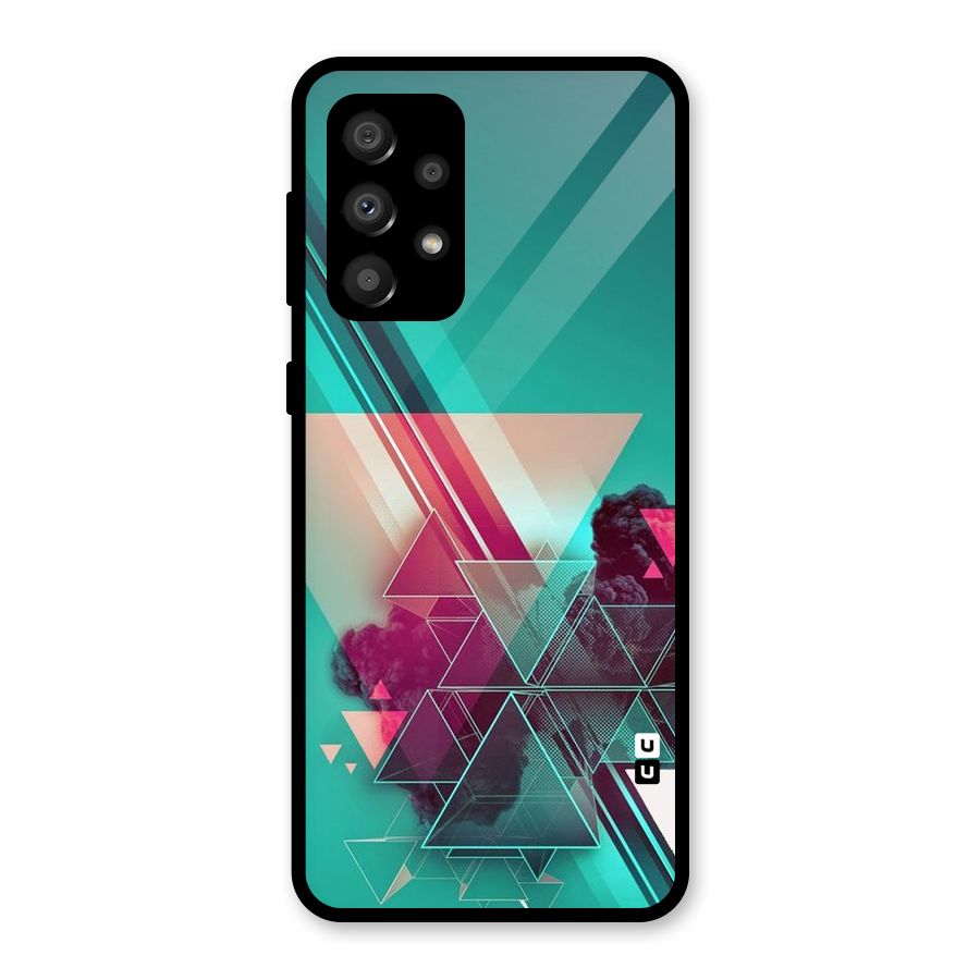 Floroscent Abstract Glass Back Case for Galaxy A32