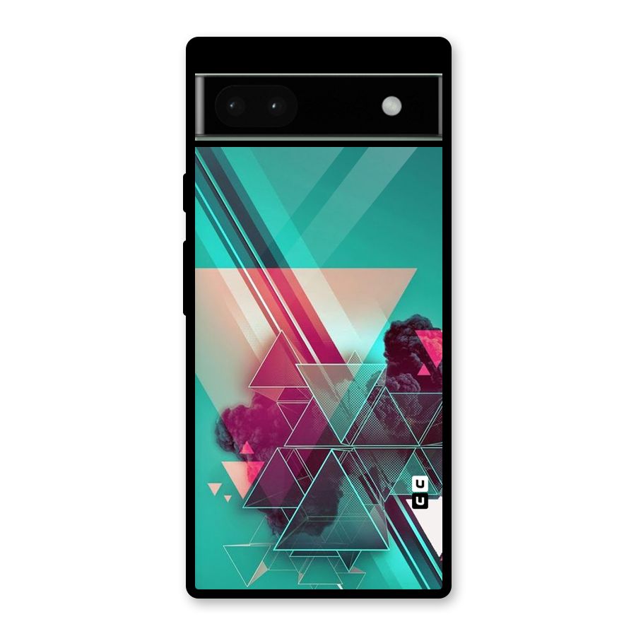 Floroscent Abstract Glass Back Case for Google Pixel 6a