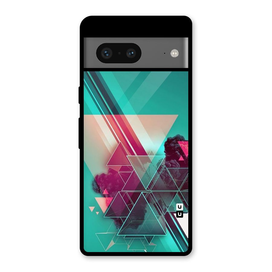 Floroscent Abstract Glass Back Case for Google Pixel 7