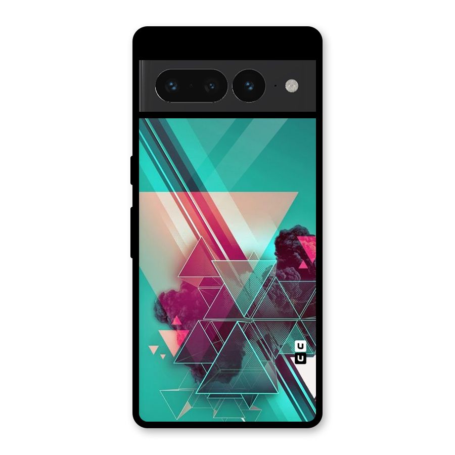 Floroscent Abstract Glass Back Case for Google Pixel 7 Pro