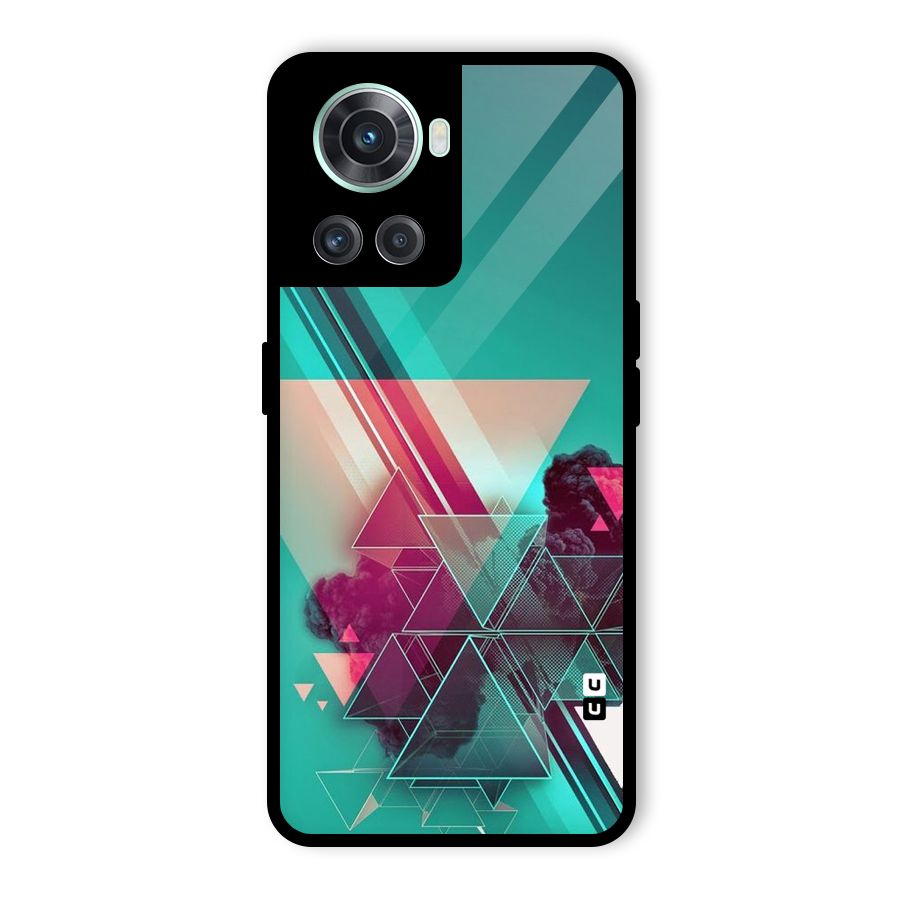 Floroscent Abstract Glass Back Case for OnePlus 10R