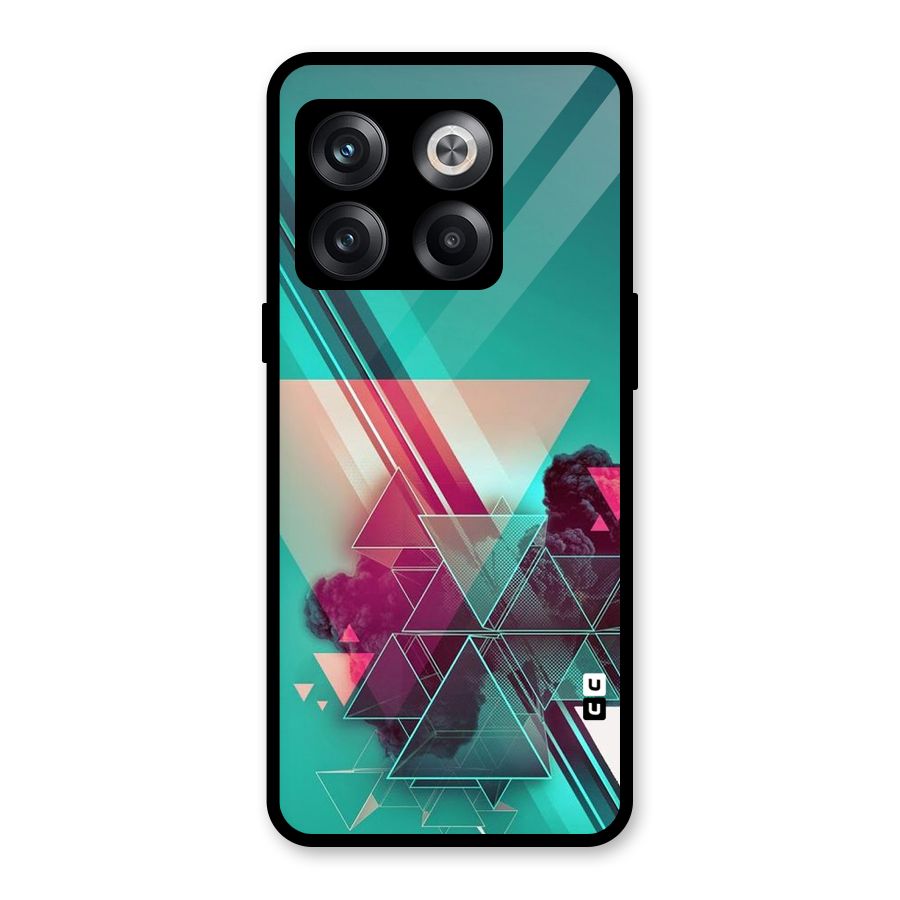 Floroscent Abstract Glass Back Case for OnePlus 10T