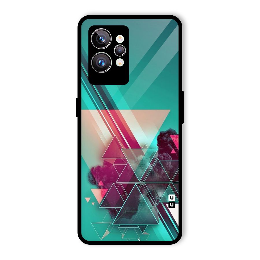 Floroscent Abstract Glass Back Case for Realme GT2 Pro