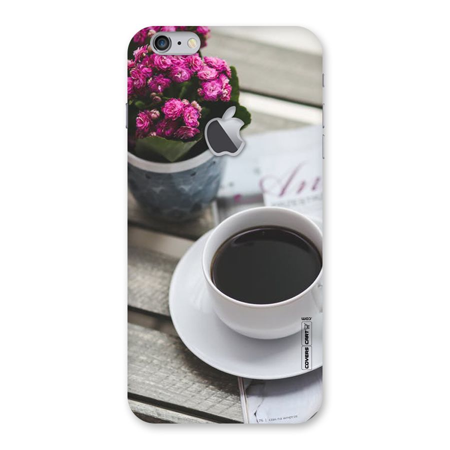 Flower And Blend Back Case for iPhone 6 Plus 6S Plus Logo Cut