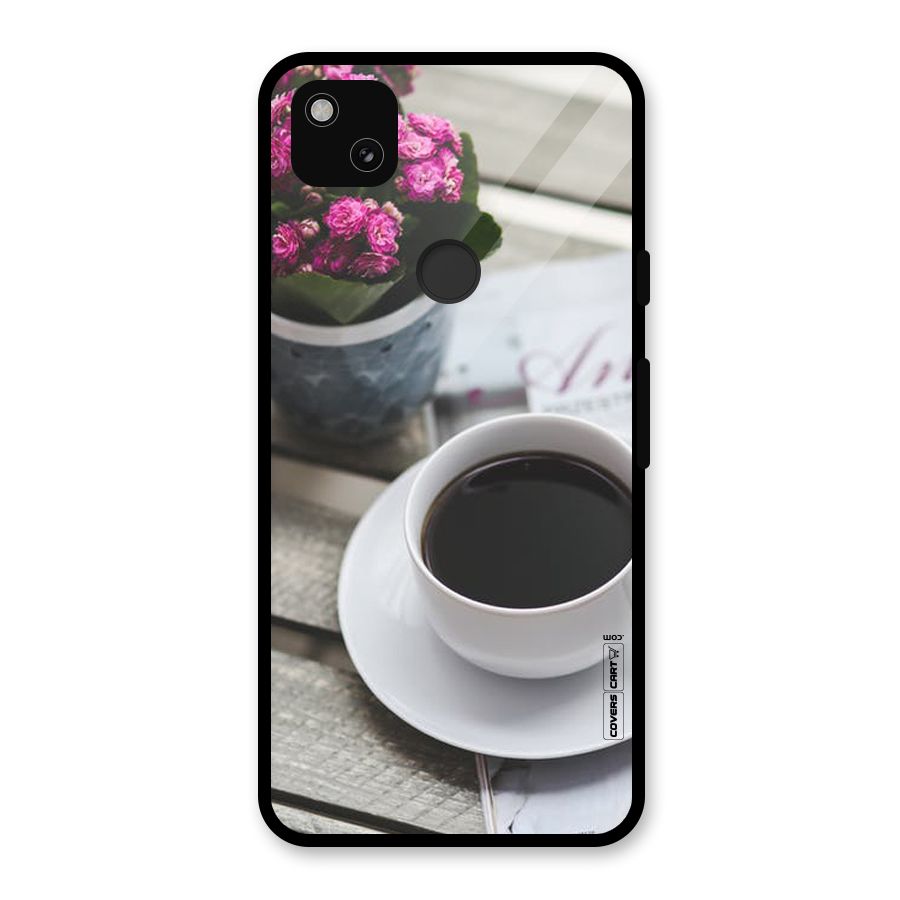 Flower And Blend Glass Back Case for Google Pixel 4a