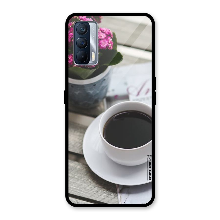 Flower And Blend Glass Back Case for Realme X7