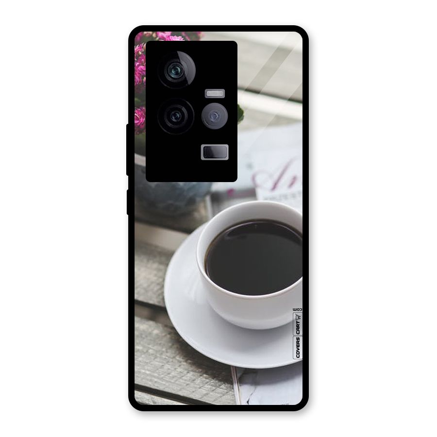 Flower And Blend Glass Back Case for Vivo iQOO 11 5G