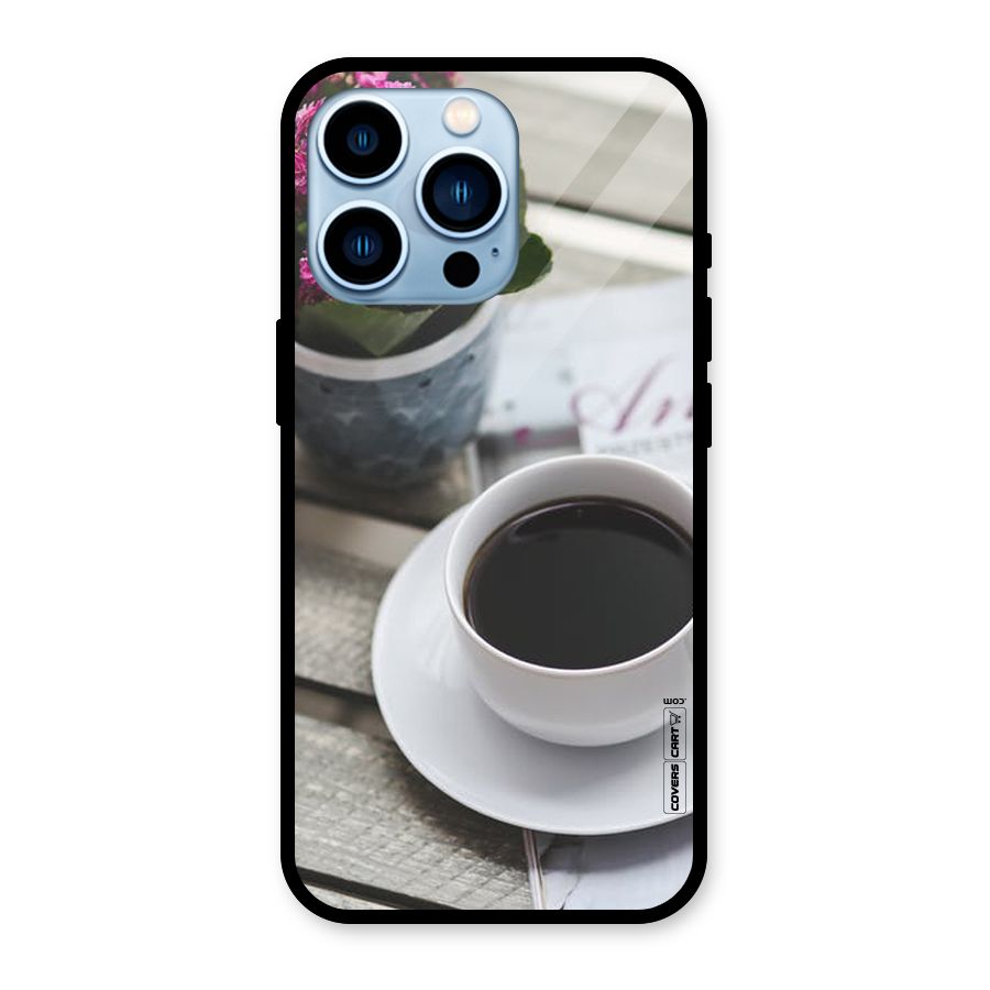 Flower And Blend Glass Back Case for iPhone 13 Pro