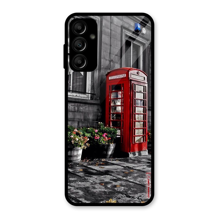 Flower And Booth Glass Back Case for Galaxy A14 5G