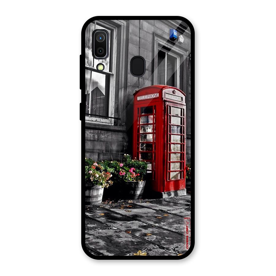 Flower And Booth Glass Back Case for Galaxy A30