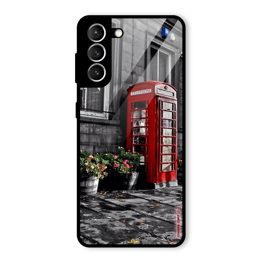 Flower And Booth Glass Back Case for Galaxy S21 5G