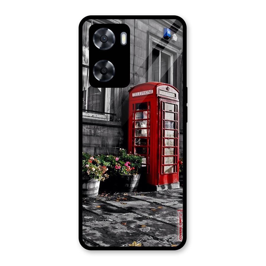 Flower And Booth Glass Back Case for Oppo A57 2022