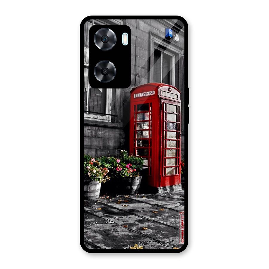 Flower And Booth Glass Back Case for Oppo A77