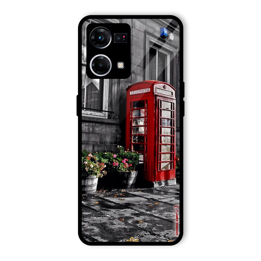 Flower And Booth Glass Back Case for Oppo F21s Pro 4G