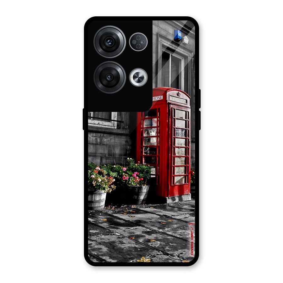 Flower And Booth Glass Back Case for Oppo Reno8 Pro 5G