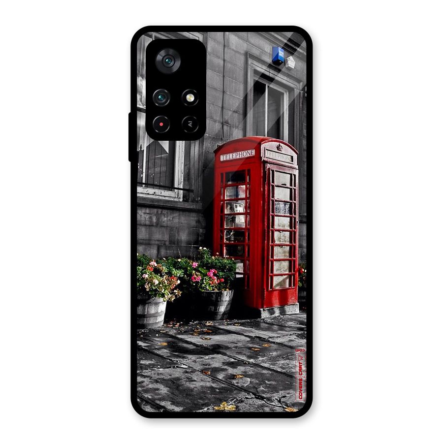 Flower And Booth Glass Back Case for Poco M4 Pro 5G