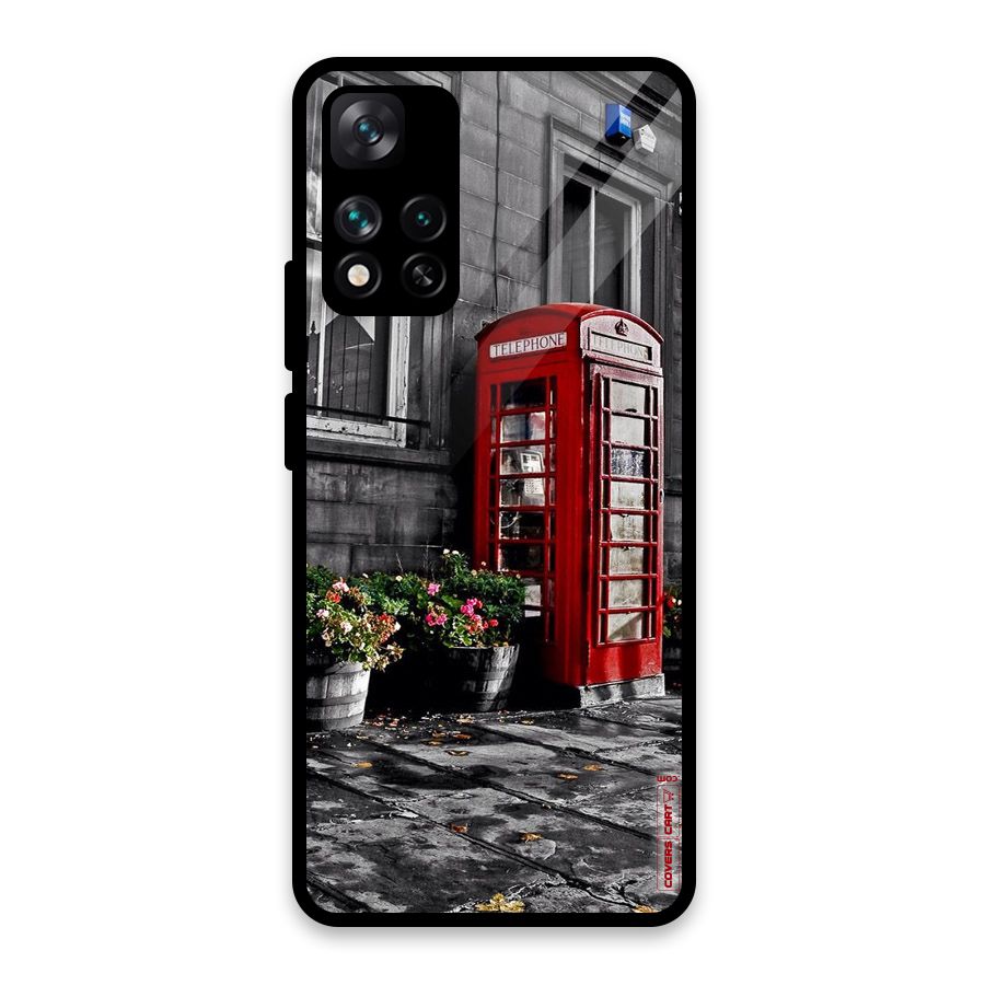 Flower And Booth Glass Back Case for Xiaomi 11i HyperCharge 5G