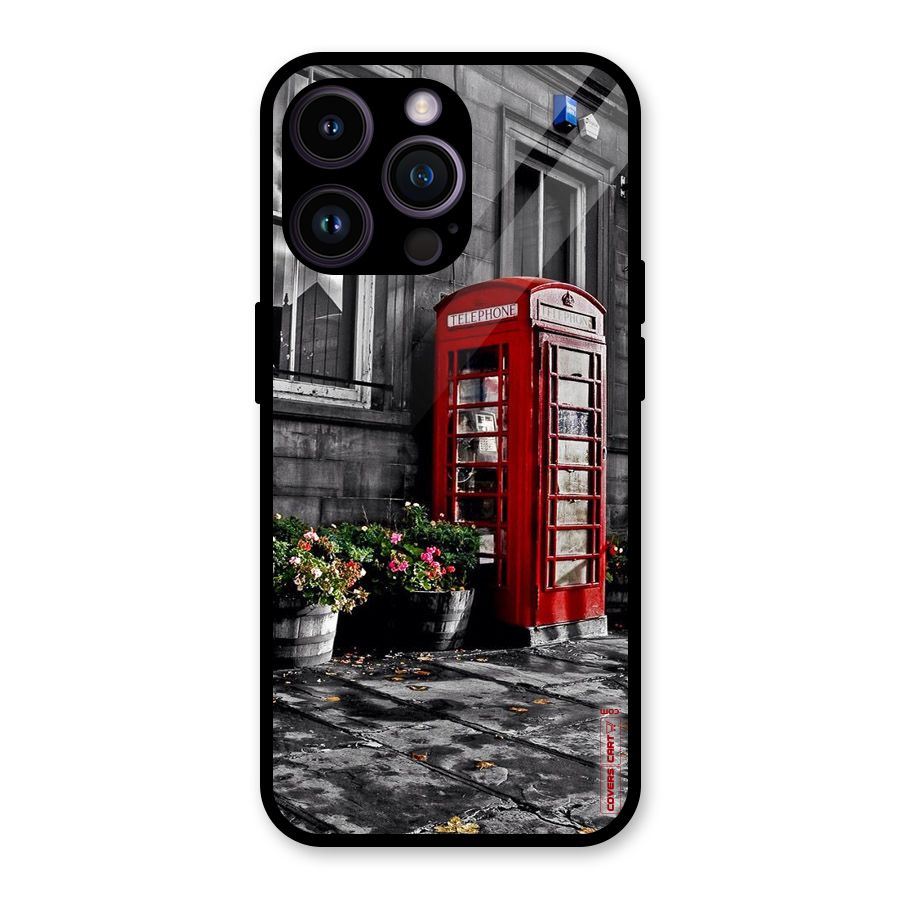 Flower And Booth Glass Back Case for iPhone 14 Pro Max