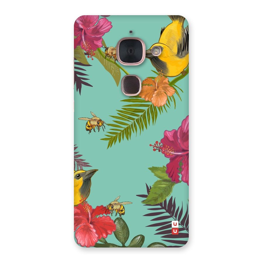 Flower Bird and Bee Back Case for Le Max 2
