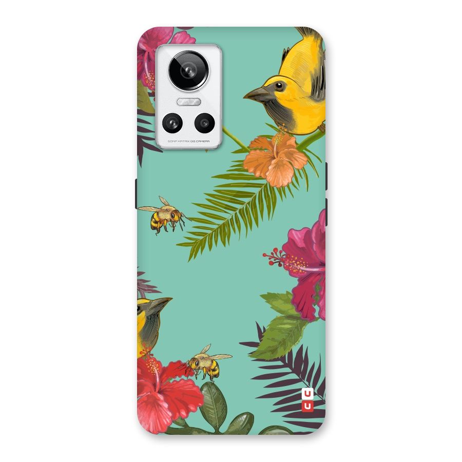 Flower Bird and Bee Back Case for Realme GT Neo 3