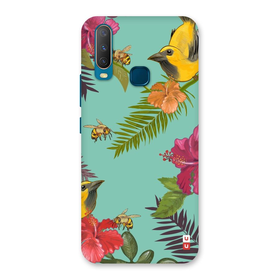 Flower Bird and Bee Back Case for Vivo Y15