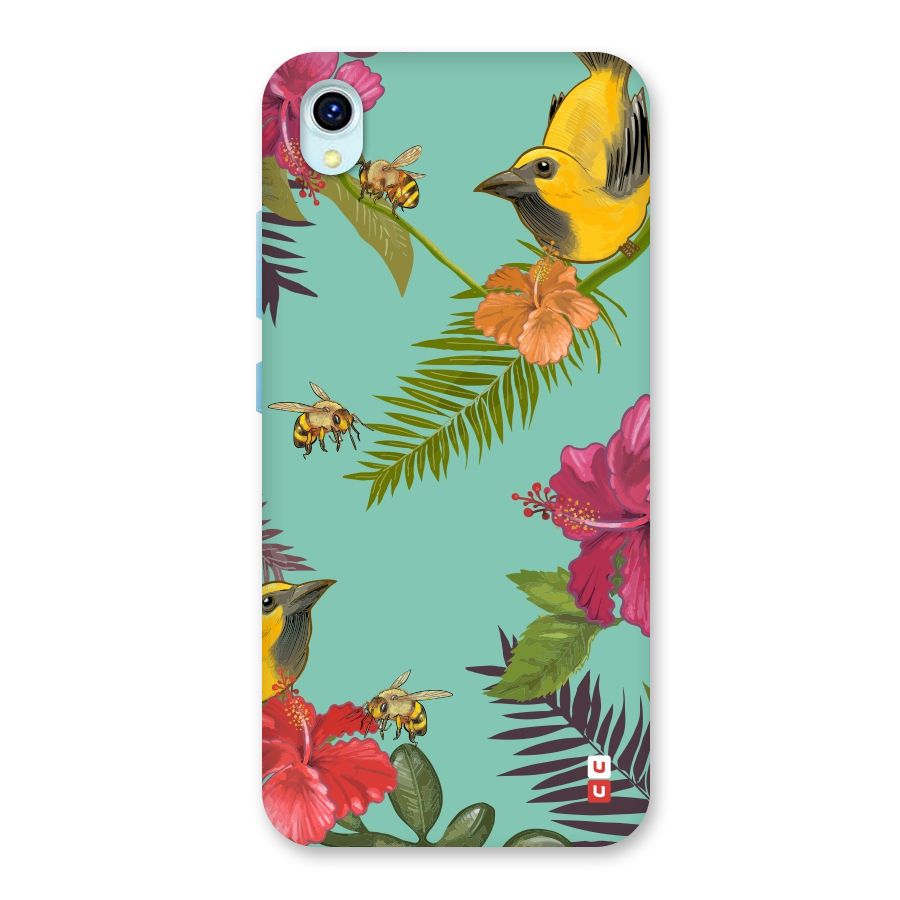 Flower Bird and Bee Back Case for Vivo Y1s
