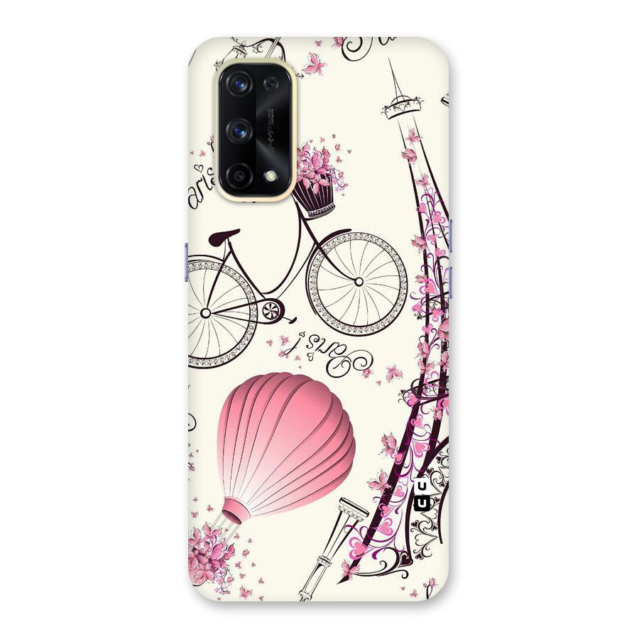 Flower Clipart Glass Back Case for Realme X7 Pro