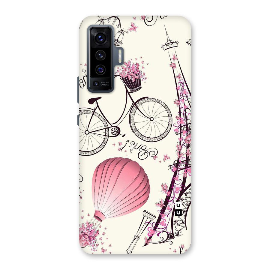 Flower Clipart Design Back Case for Vivo X50