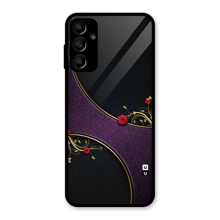 Flower Curves Glass Back Case for Galaxy A14 5G