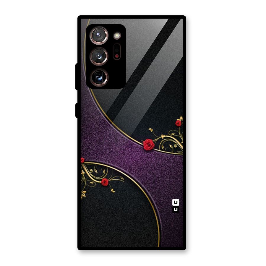 Flower Curves Glass Back Case for Galaxy Note 20 Ultra 5G