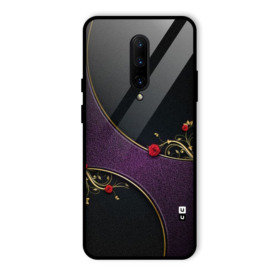 Flower Curves Glass Back Case for OnePlus 7 Pro