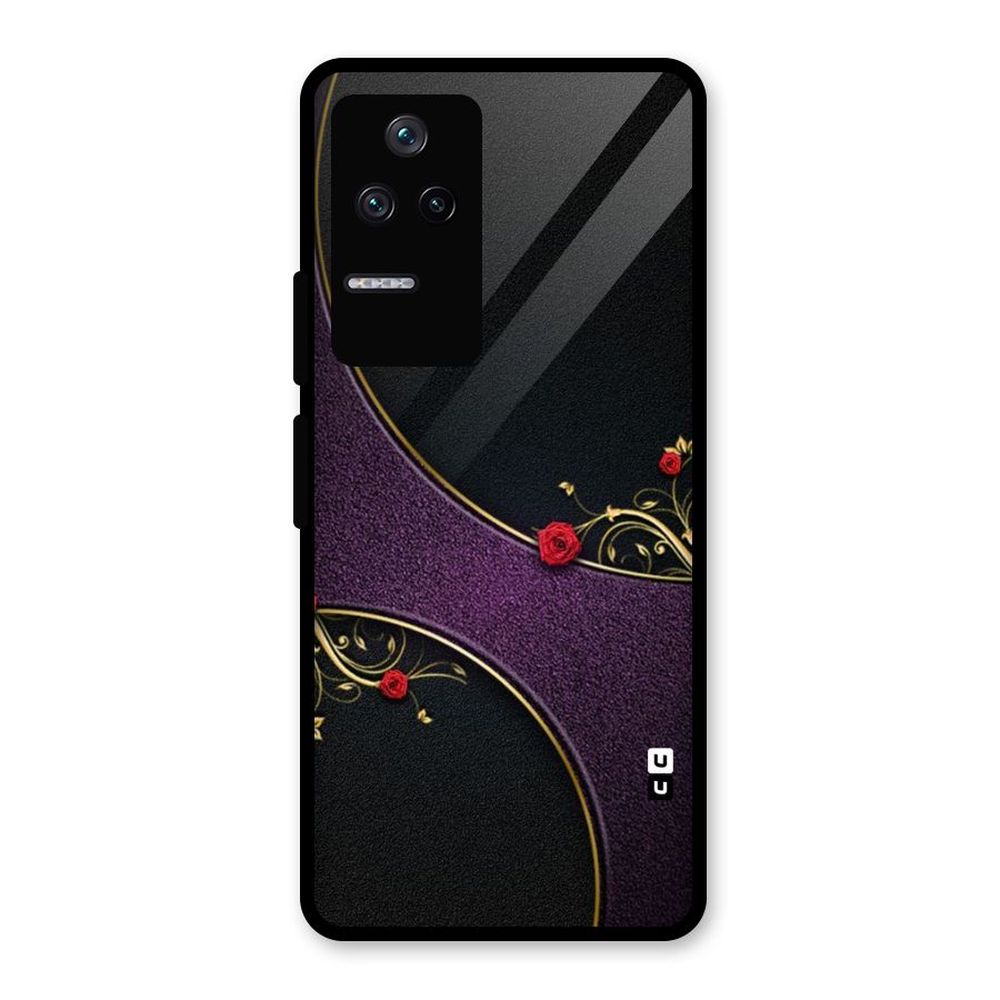 Flower Curves Glass Back Case for Poco F4 5G